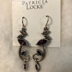 Patricia Locke Signed Earrings | Swarovski Crystal